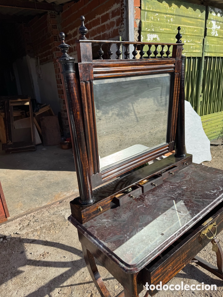 Antig&uuml;edades: Bonito tocador con espejo - Foto 12
