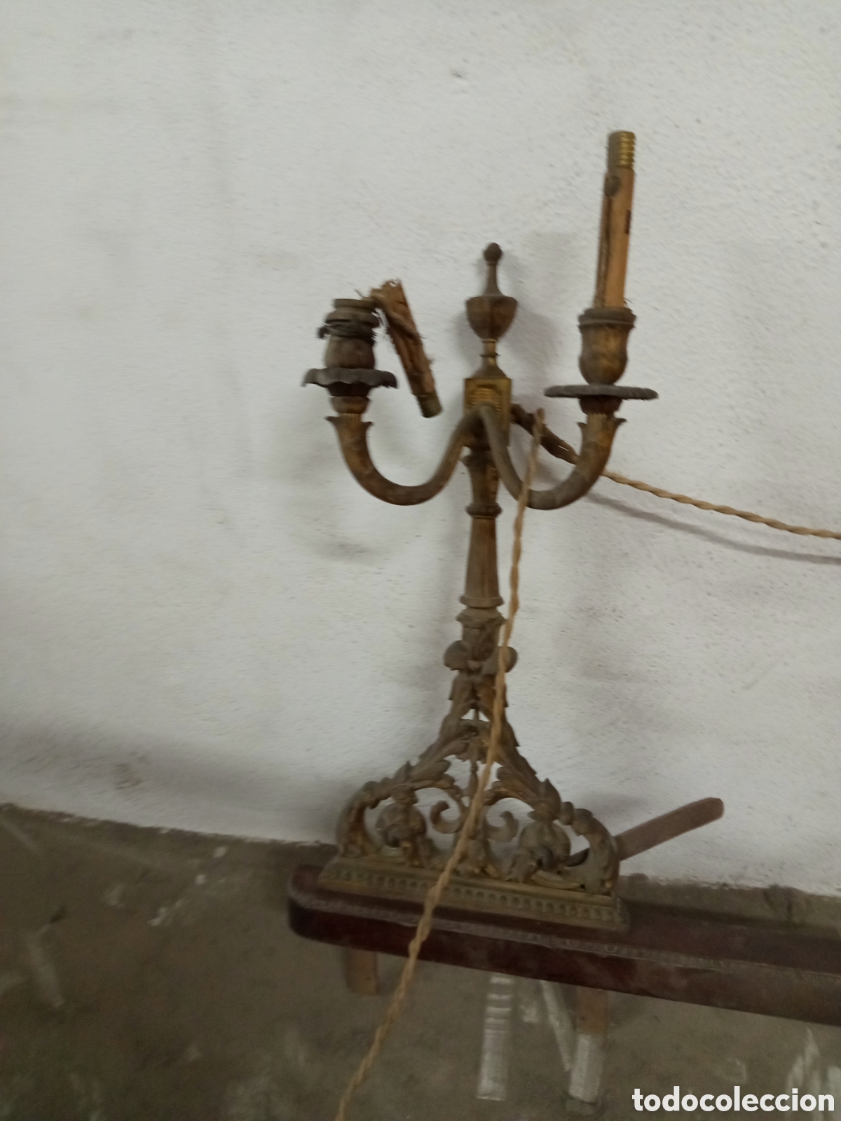 Antig&uuml;edades: Precioso candelabro imperio del 1800 - Foto 5