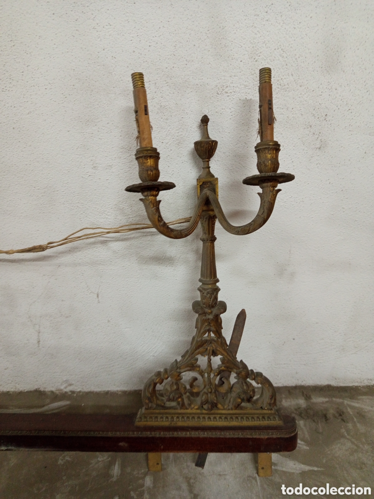 Antig&uuml;edades: Precioso candelabro imperio del 1800 - Foto 6