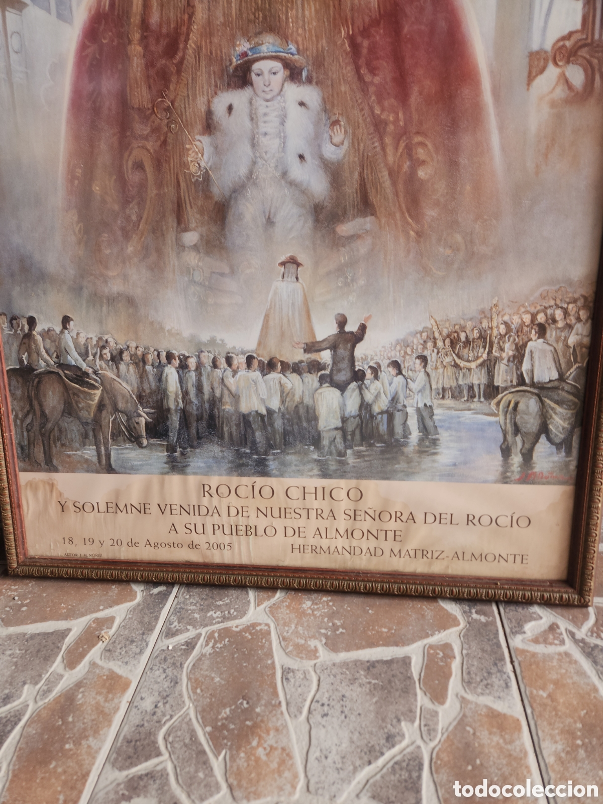 Antig&uuml;edades: Cuadro de la virgen del roc&iacute;o - Foto 2