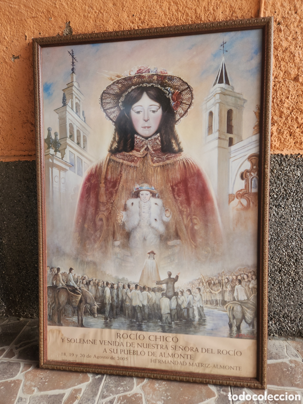 Antig&uuml;edades: Cuadro de la virgen del roc&iacute;o - Foto 1