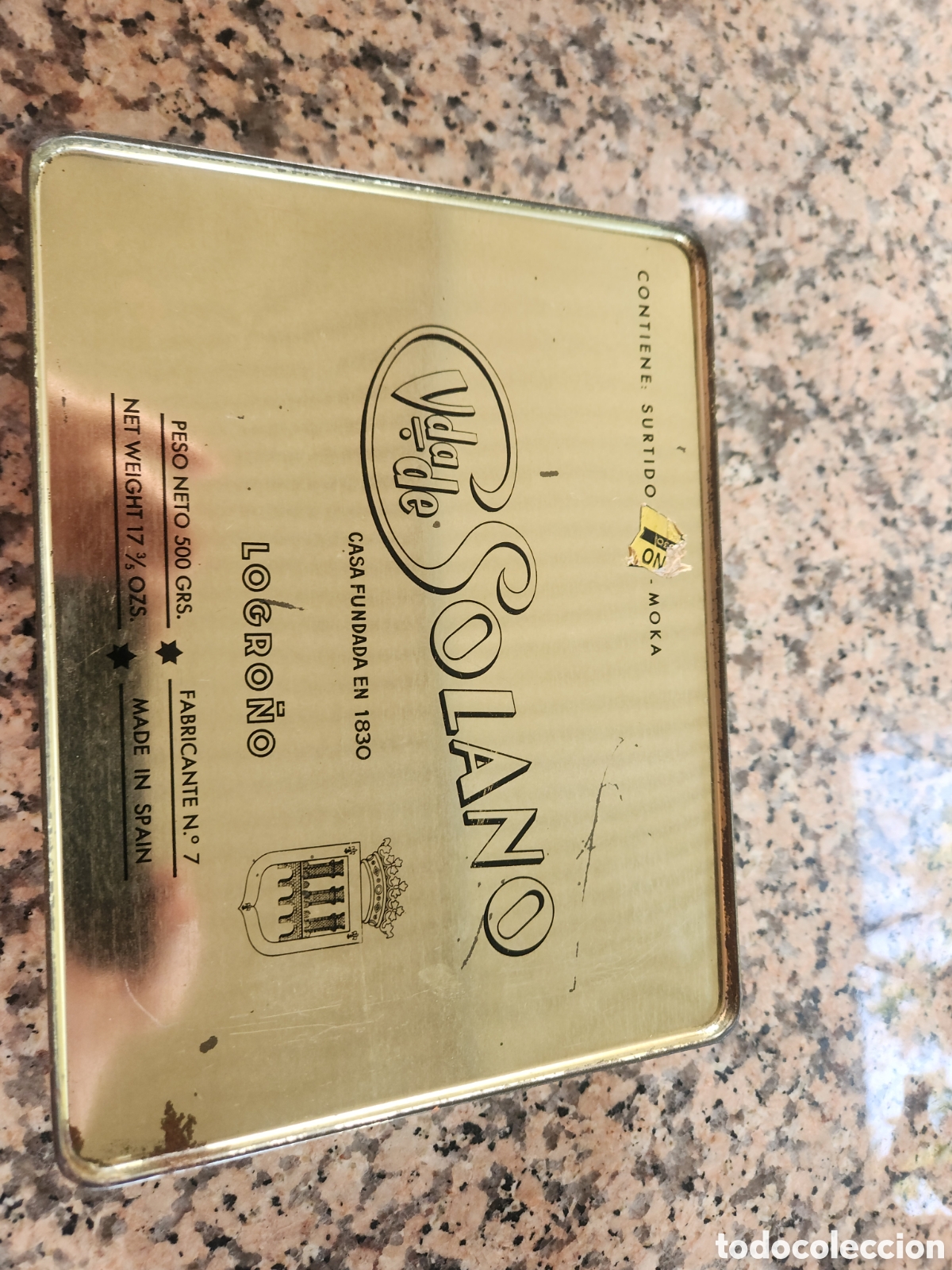 Antig&uuml;edades: Lata de hojalata solano, - Foto 4