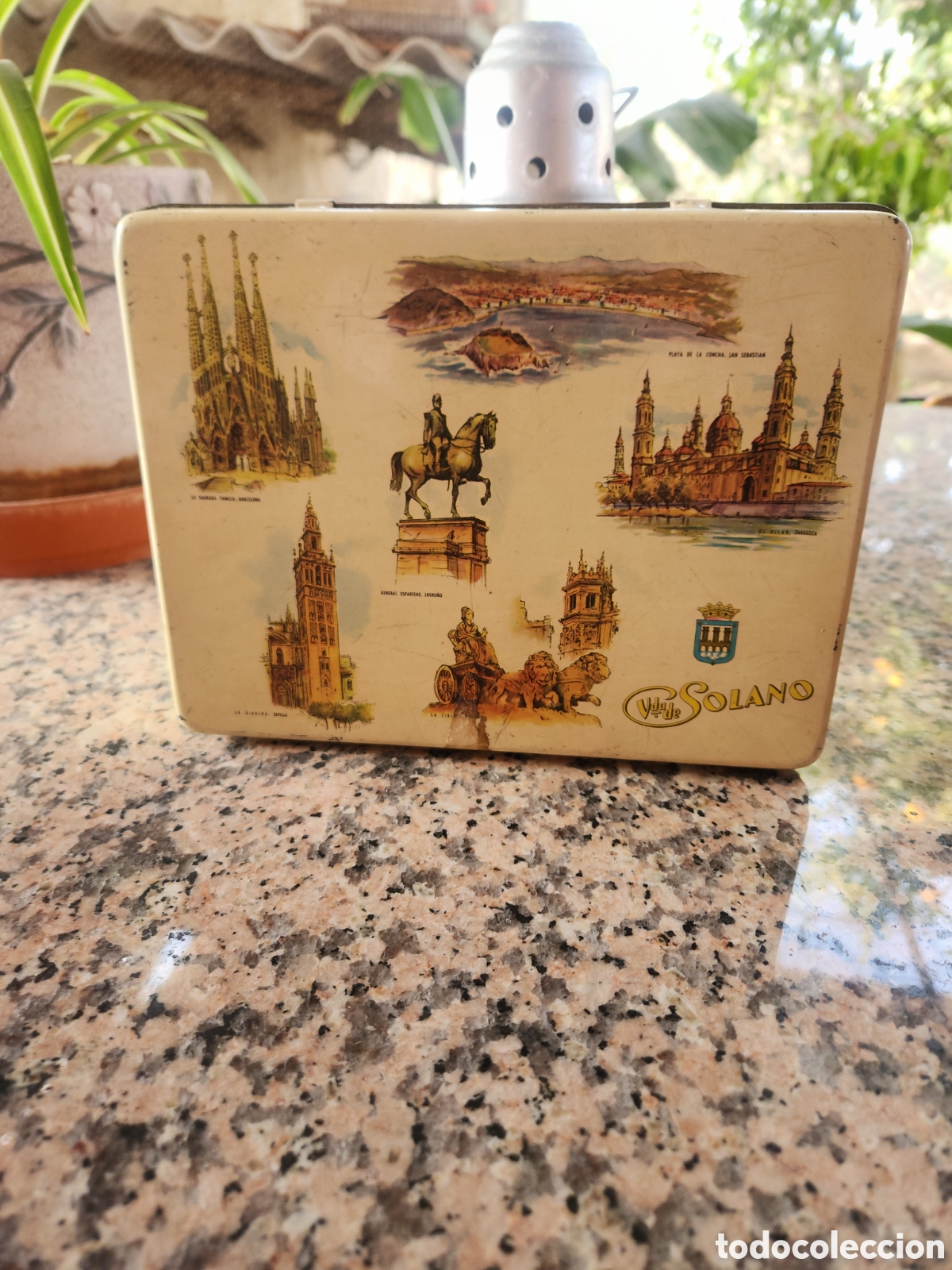 Antig&uuml;edades: Lata de hojalata solano, - Foto 1