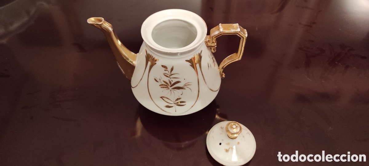 Antig&uuml;edades: Cafetera vintage de porcelana - Foto 2