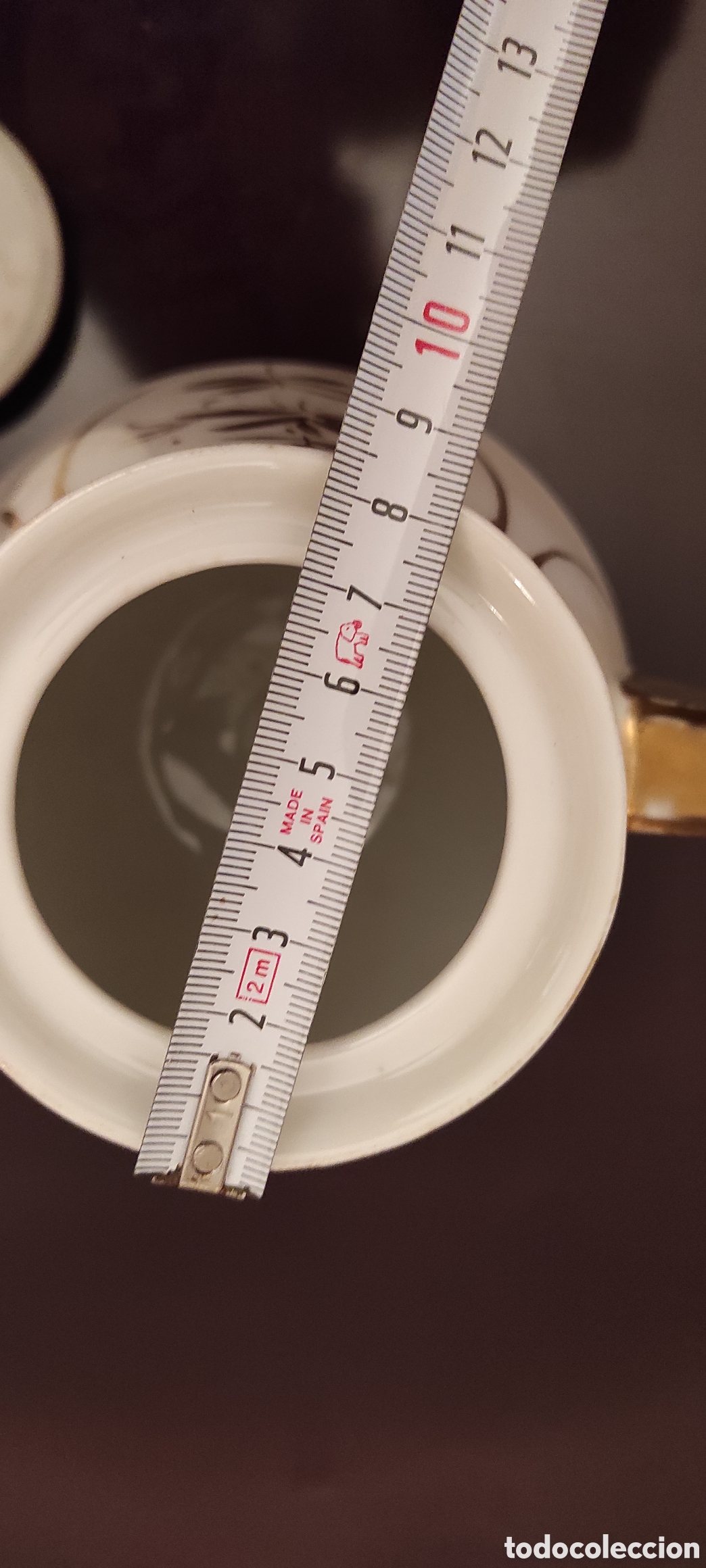 Antig&uuml;edades: Cafetera vintage de porcelana - Foto 3