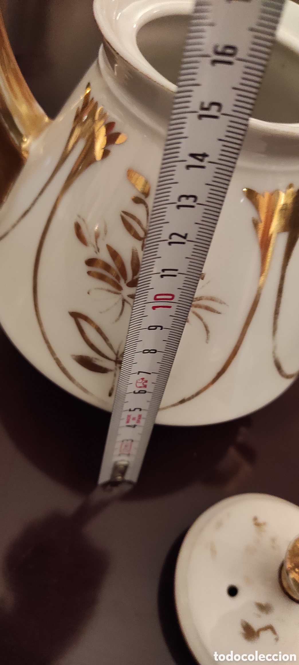 Antig&uuml;edades: Cafetera vintage de porcelana - Foto 4