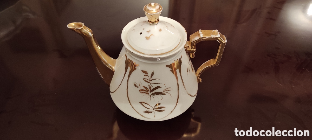 Antig&uuml;edades: Cafetera vintage de porcelana - Foto 1