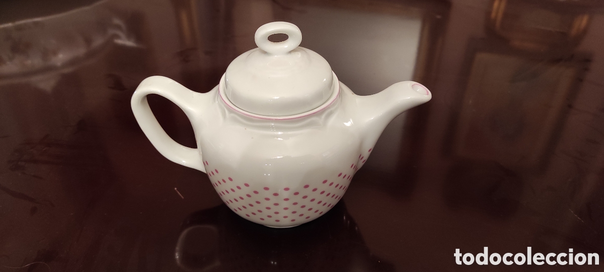 Antig&uuml;edades: Cafetera de porcelana Sanbo - Foto 1