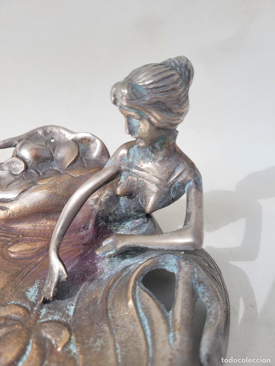 Antig&uuml;edades: Bandeja de mesa modernista,WMF, bronce - Foto 2