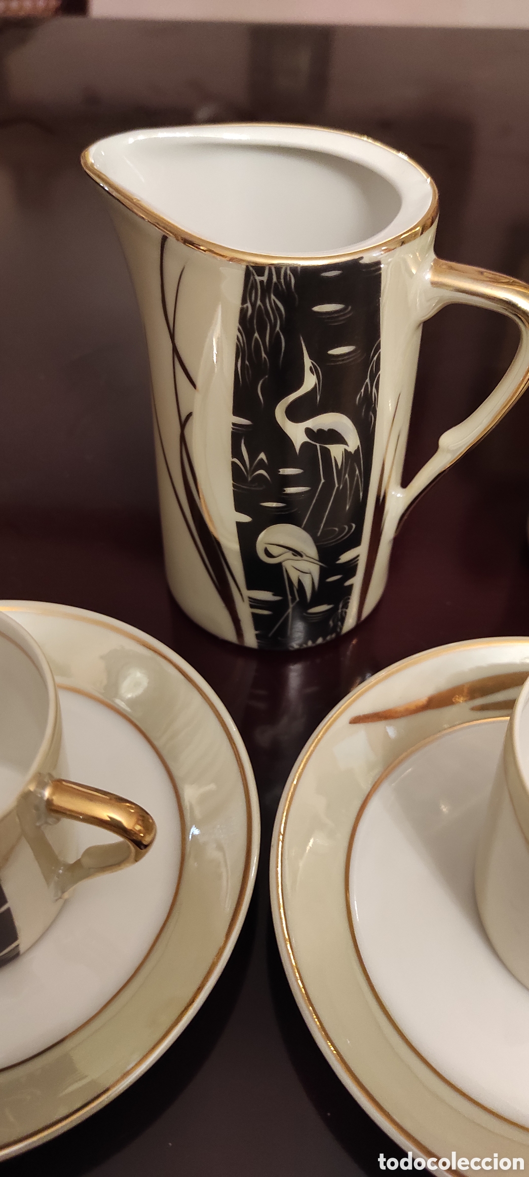 Antig&uuml;edades: Antiguo juego de caf&eacute; de 12 servicios - Foto 6