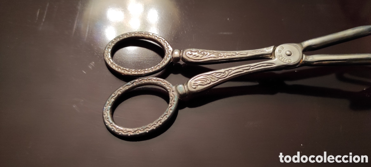 Antig&uuml;edades: Juego de par de pinzas para servir - Foto 7