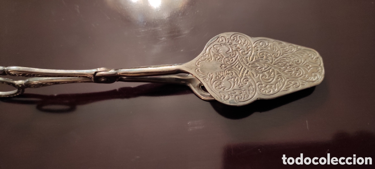 Antig&uuml;edades: Juego de par de pinzas para servir - Foto 8