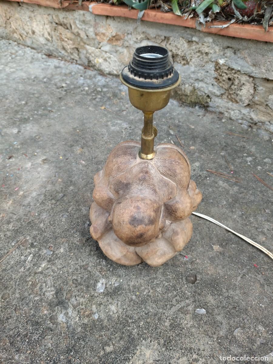 Antig&uuml;edades: lampara budha de madera - Foto 3