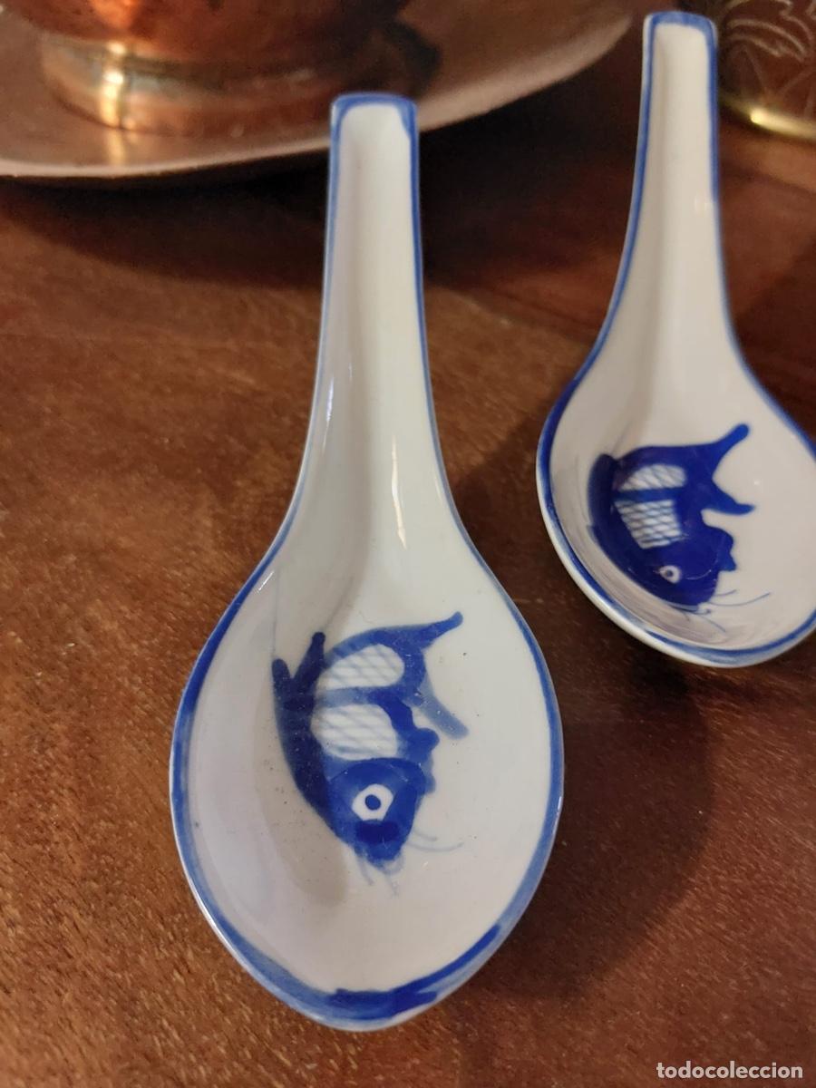 Antig&uuml;edades: CUCHARA PORCELANA CHINA - Foto 3