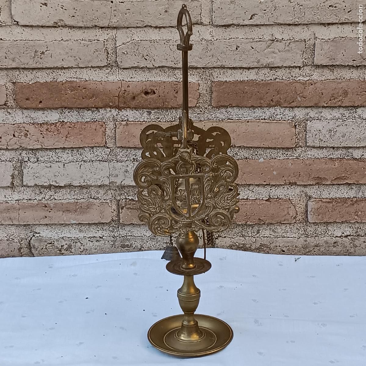 Antig&uuml;edades: 1 )VELON ESPA&Ntilde;OL ANTIGUO EN BRONCE. - Foto 1