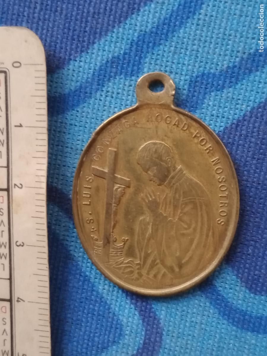 Antig&uuml;edades: Medalla de San Luis Gonzaga - Foto 1