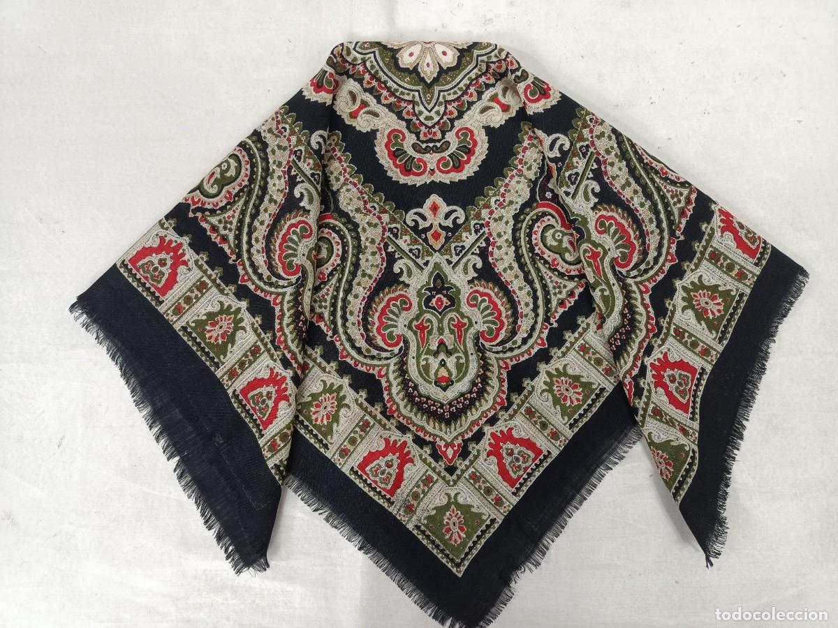Antig&uuml;edades: Pa&ntilde;uelo de merino estampado - Foto 1