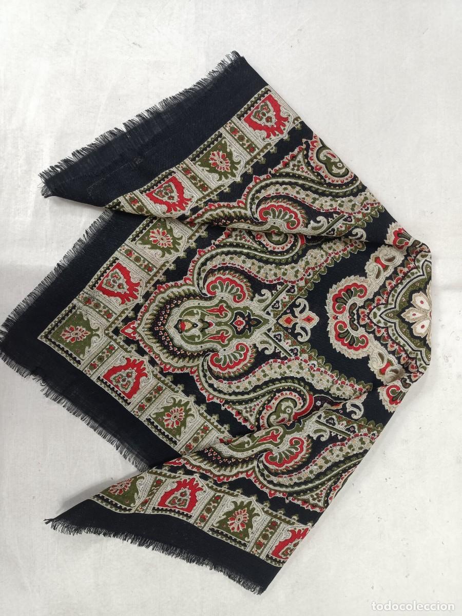 Antig&uuml;edades: Pa&ntilde;uelo de merino estampado - Foto 3