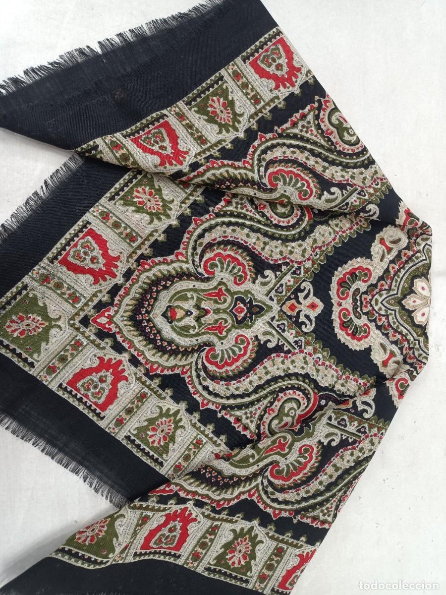 Antig&uuml;edades: Pa&ntilde;uelo de merino estampado - Foto 4