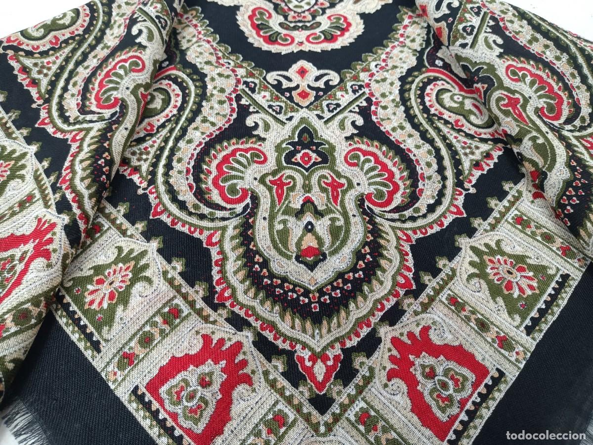Antig&uuml;edades: Pa&ntilde;uelo de merino estampado - Foto 5