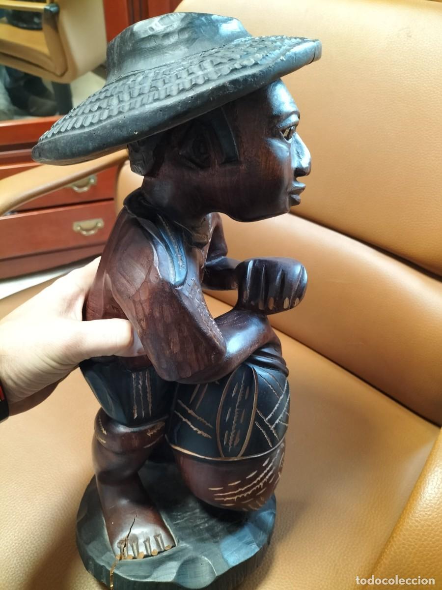 Antig&uuml;edades: Escultura en madera. 40 ctm - Foto 2