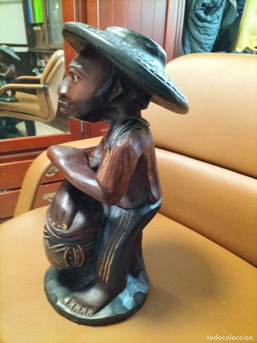 Antig&uuml;edades: Escultura en madera. 40 ctm - Foto 3