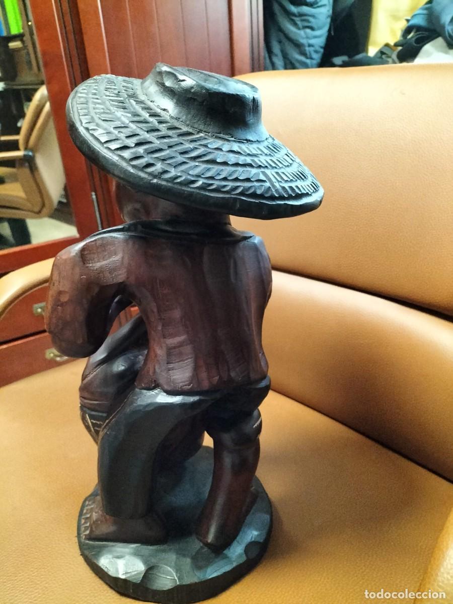 Antig&uuml;edades: Escultura en madera. 40 ctm - Foto 6