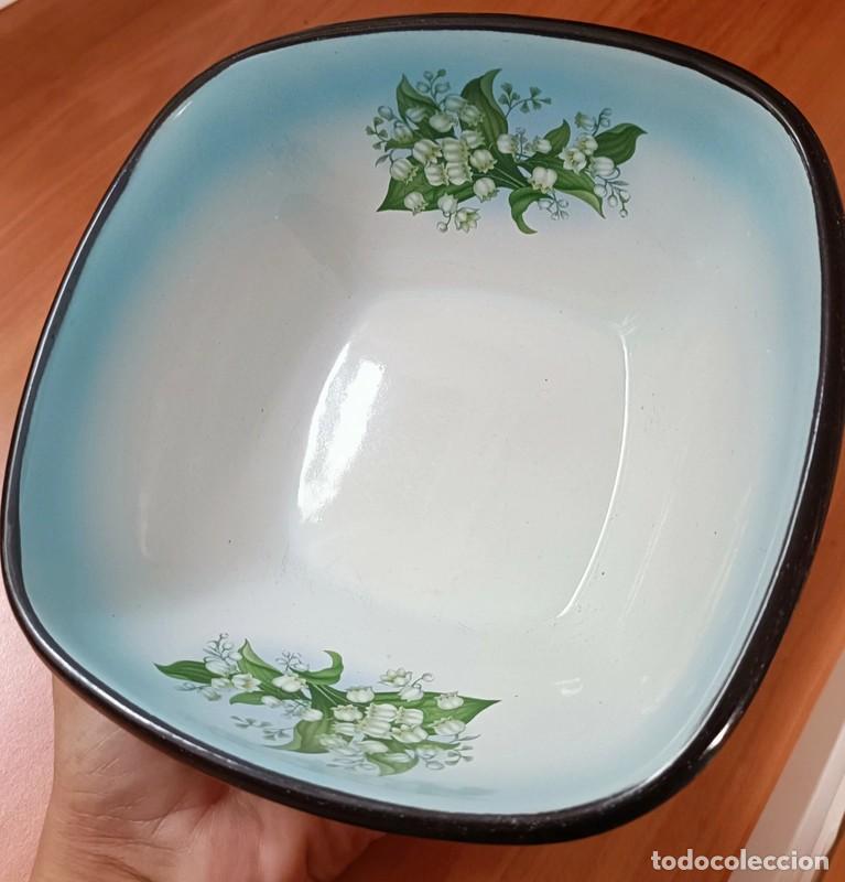 Antig&uuml;edades: Cuenco vintage metal esmaltado Sovi&eacute;tico - Foto 1