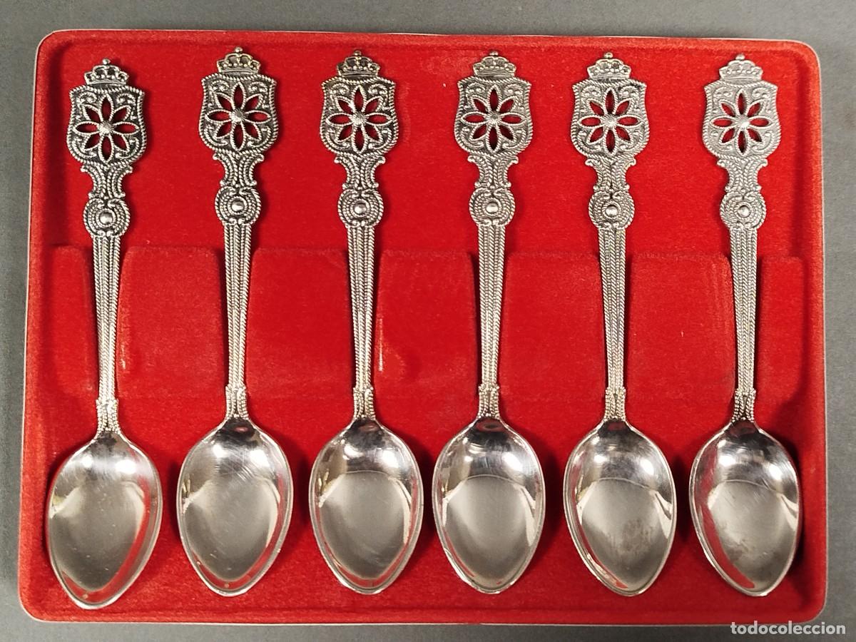 Antig&uuml;edades: CUCHARILLAS DE POSTRE NORUEGAS - Foto 1