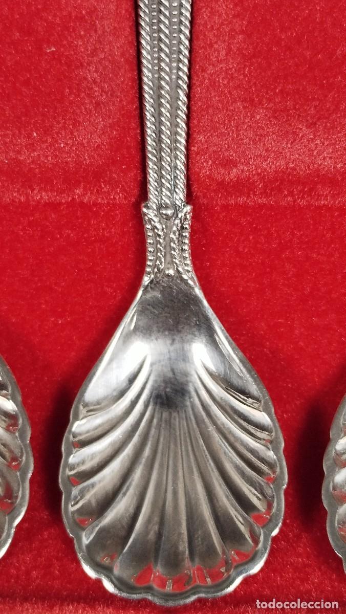 Antig&uuml;edades: LOTE DE CUCHARILLAS DE POSTRE NORUEGAS - Foto 5