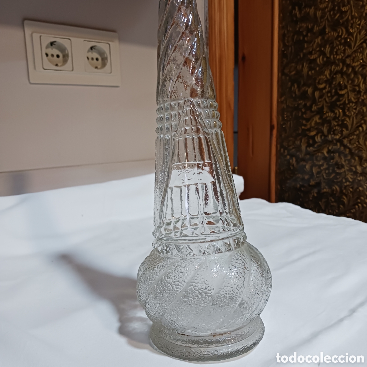 Antig&uuml;edades: Antigua botella de cristal - Foto 3
