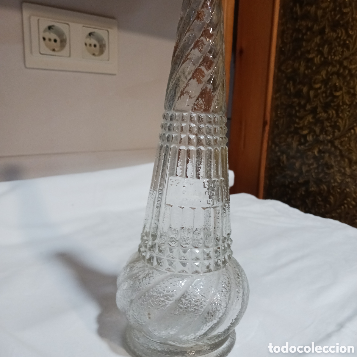 Antig&uuml;edades: Antigua botella de cristal - Foto 4