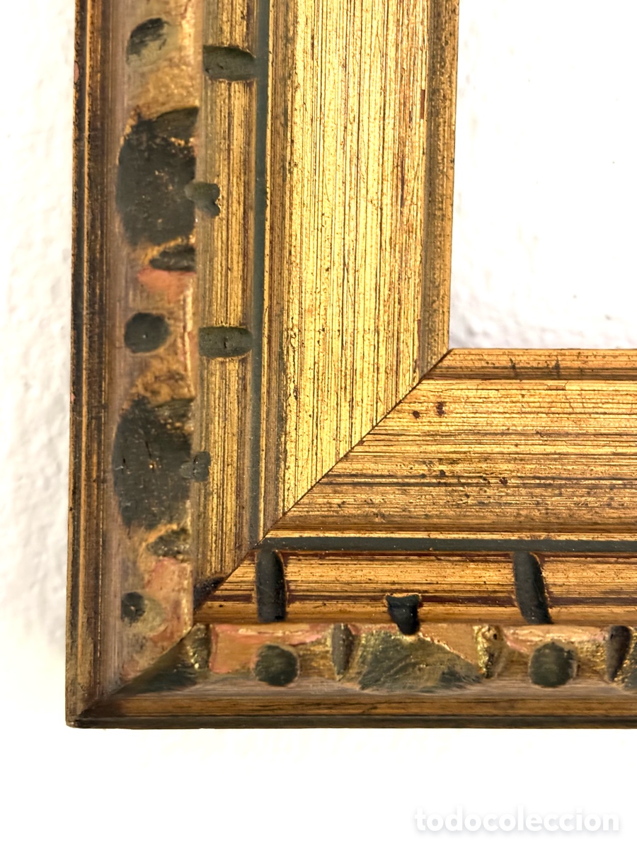Antig&uuml;edades: ANTIGUO MARCO MADERA DORADA - Foto 1