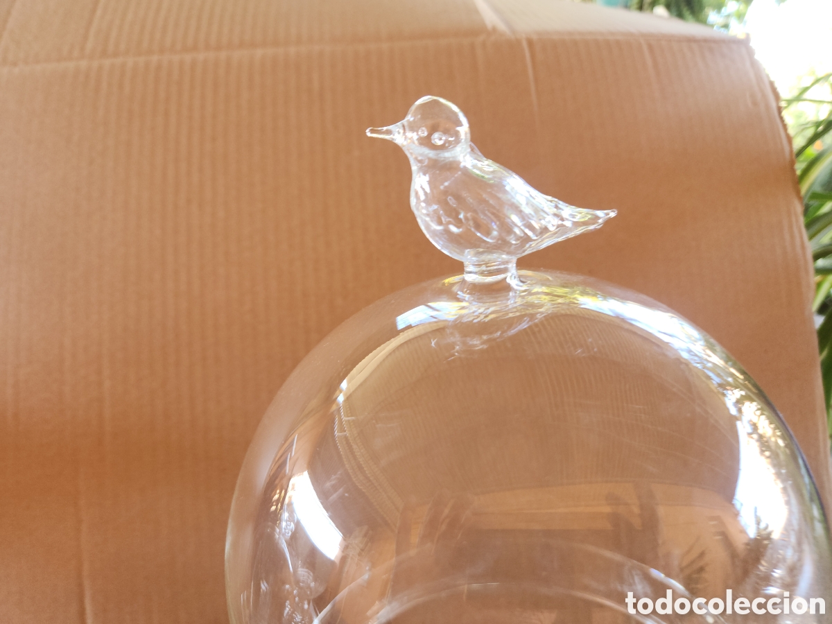 Antig&uuml;edades: Par de bomboneras de cristal - Foto 2