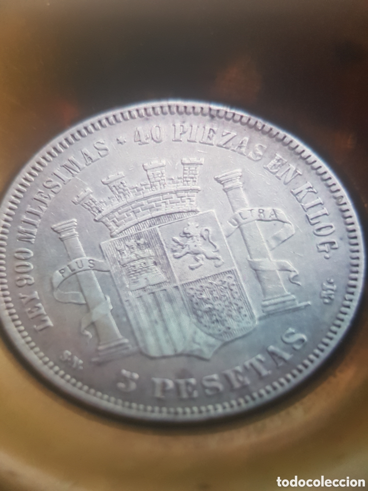 Antig&uuml;edades: Duro de plata a&ntilde;o 1870 - Foto 2