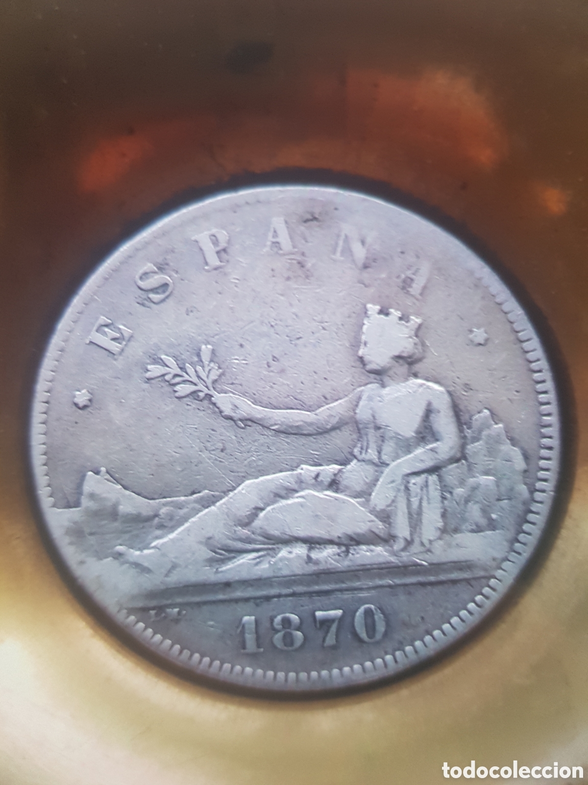 Antig&uuml;edades: Duro de plata a&ntilde;o 1870 - Foto 1