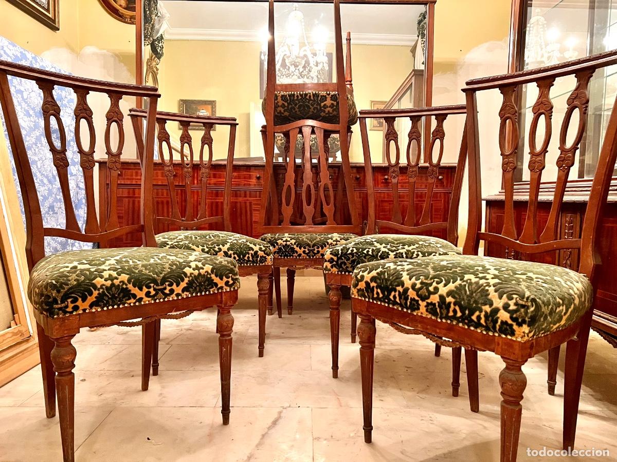 Antig&uuml;edades: Conjunto muebles comedor antiguo - Foto 4