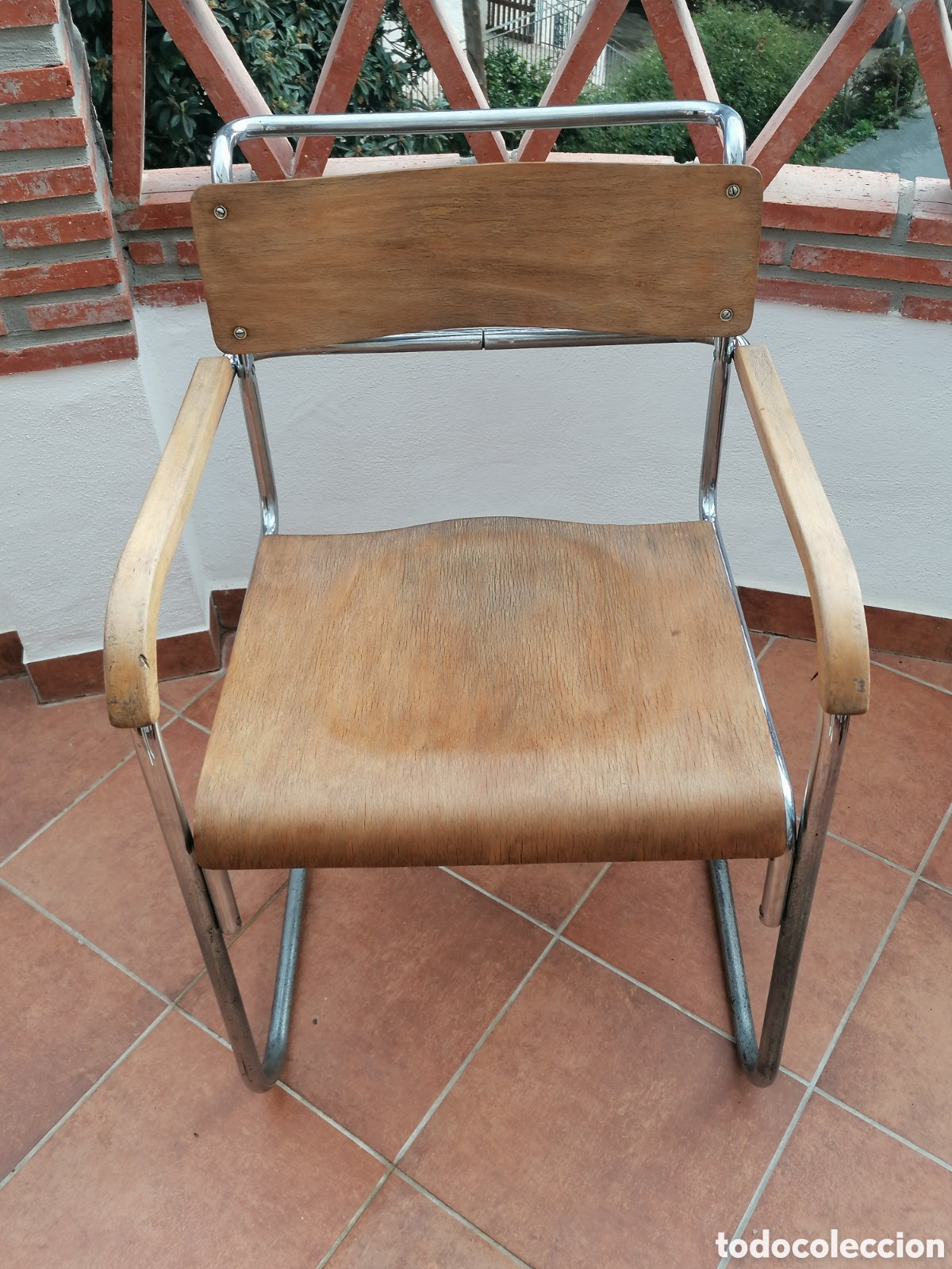 Antig&uuml;edades: Silla cantilever B34Marcel Brauer - Foto 4