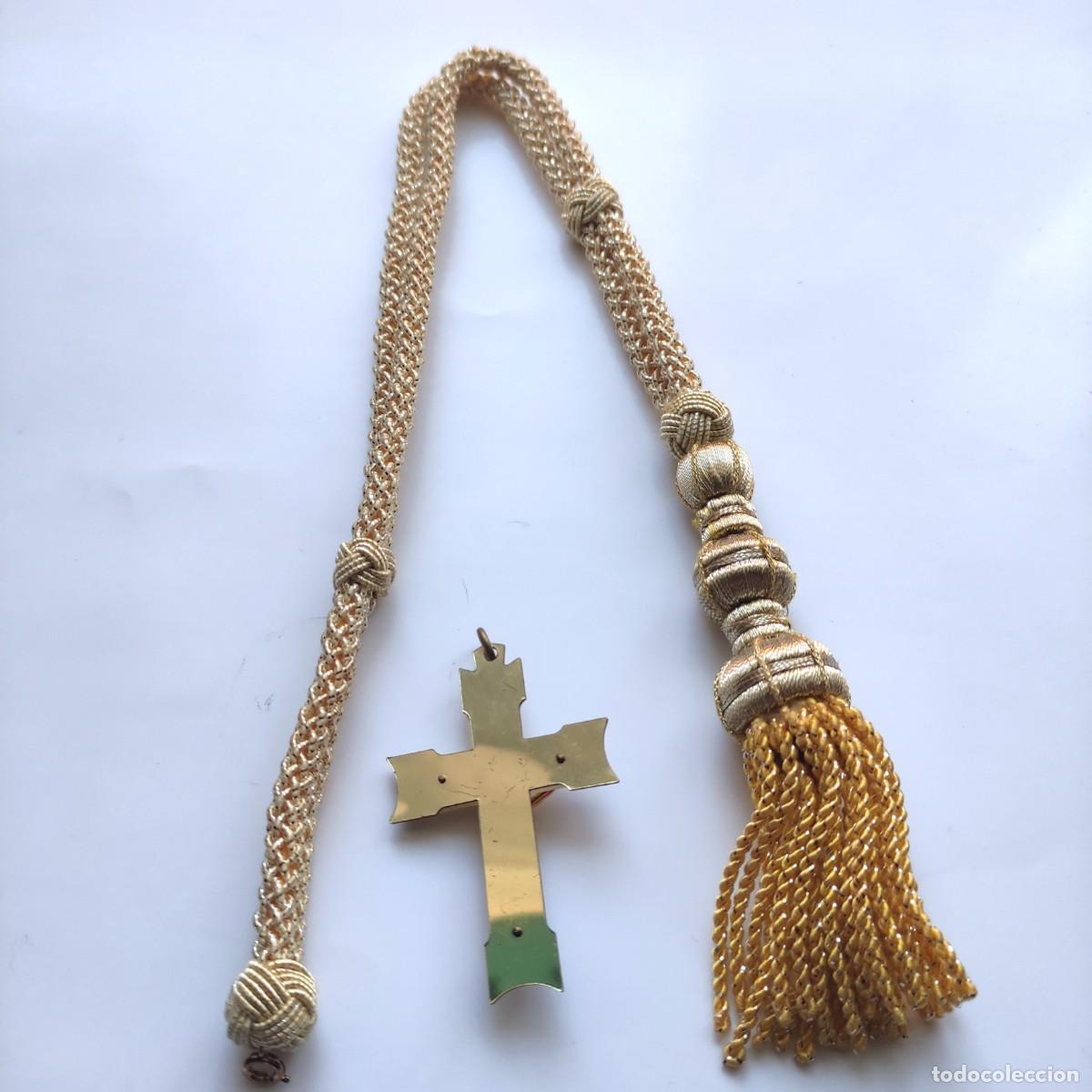 Antig&uuml;edades: CORD&Oacute;N DE COMUNI&Oacute;N Y CRUZ METAL Y NACAR DE COMUNI&Oacute;N - Foto 2