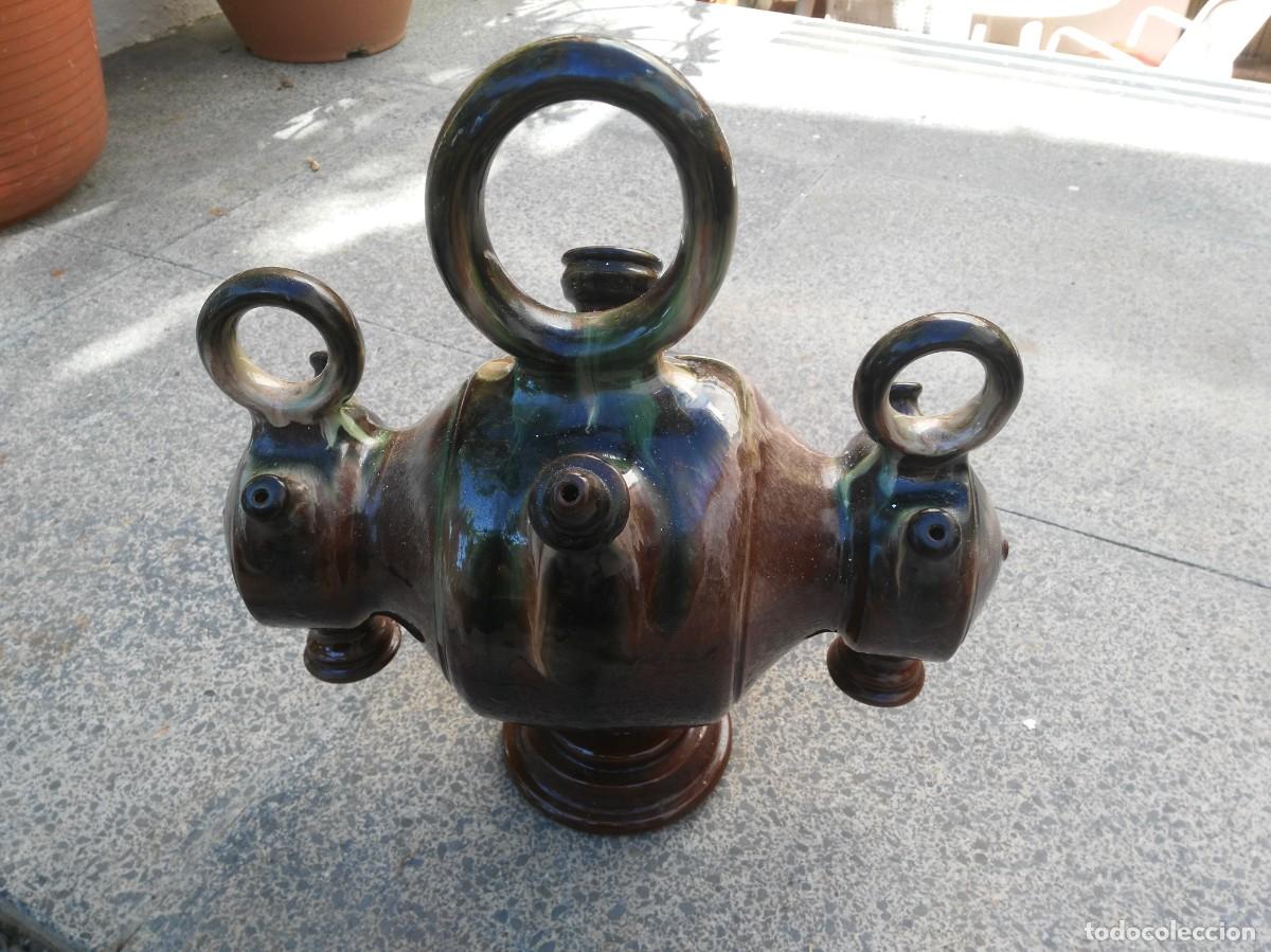 Antig&uuml;edades: BOTIJO DE TRES PITORROS - Foto 3