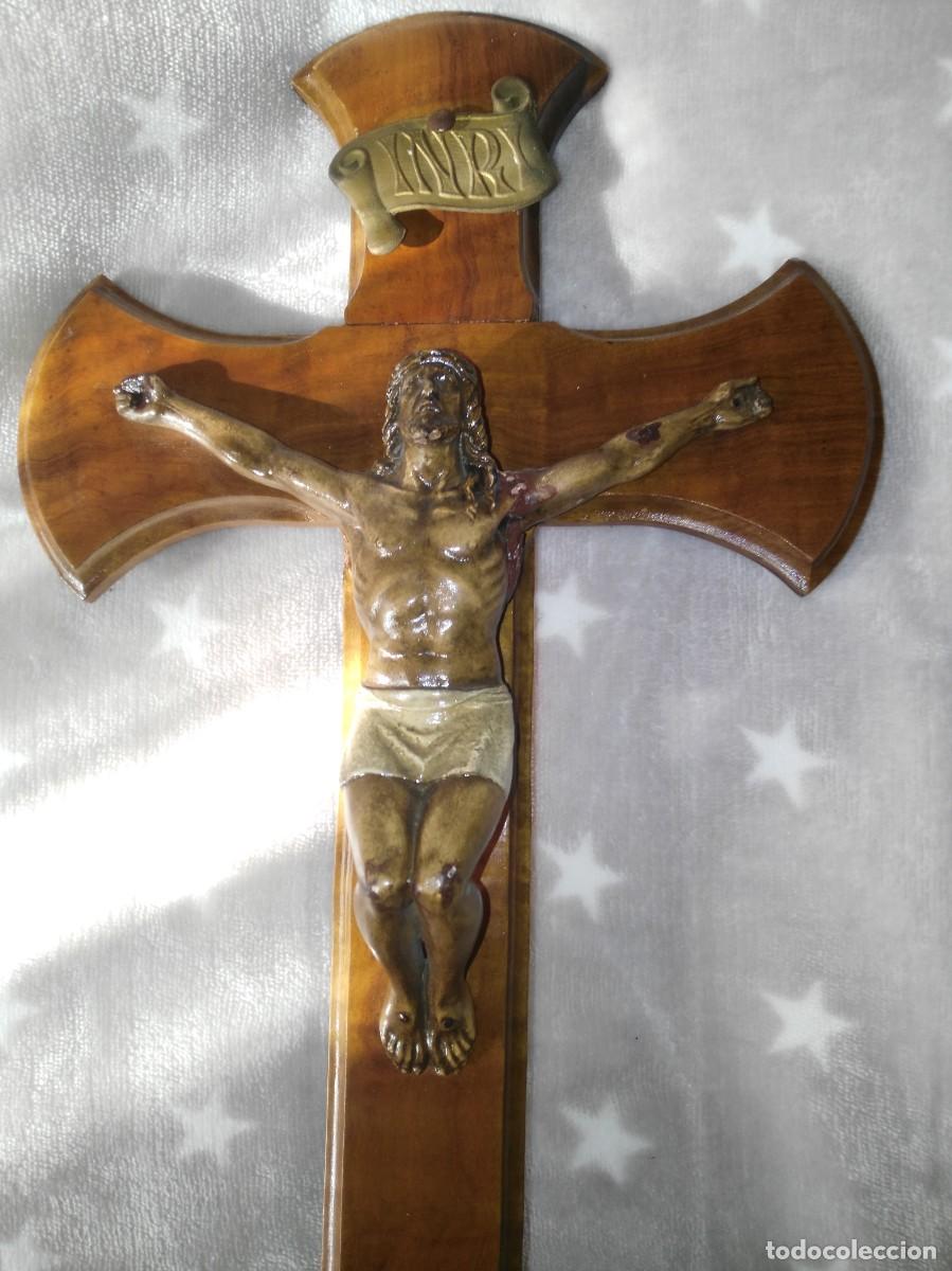 Antig&uuml;edades: Crucifijo de sobremesa - Foto 5