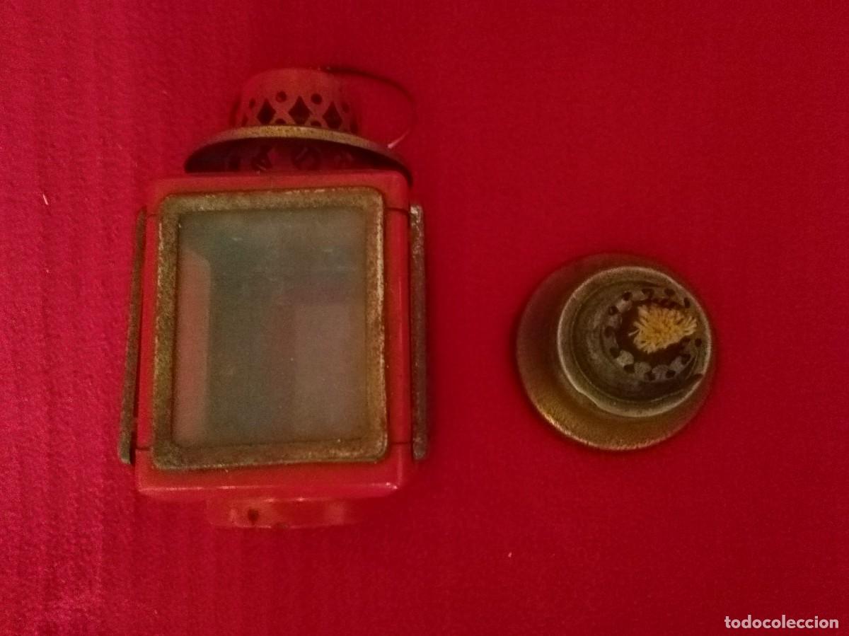 Antig&uuml;edades: ANTIGUO FAROL DE COLOR ROJO - Foto 4