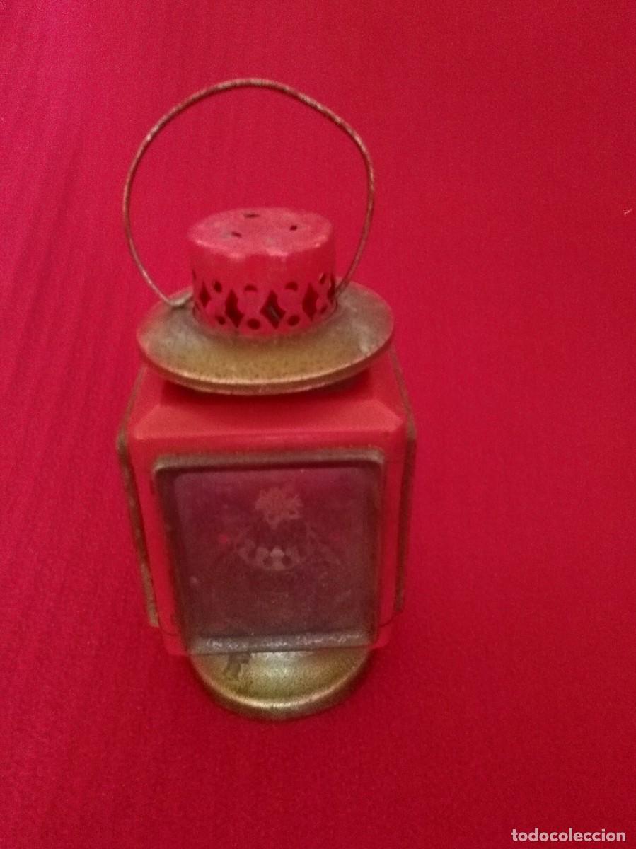 Antig&uuml;edades: ANTIGUO FAROL DE COLOR ROJO - Foto 1