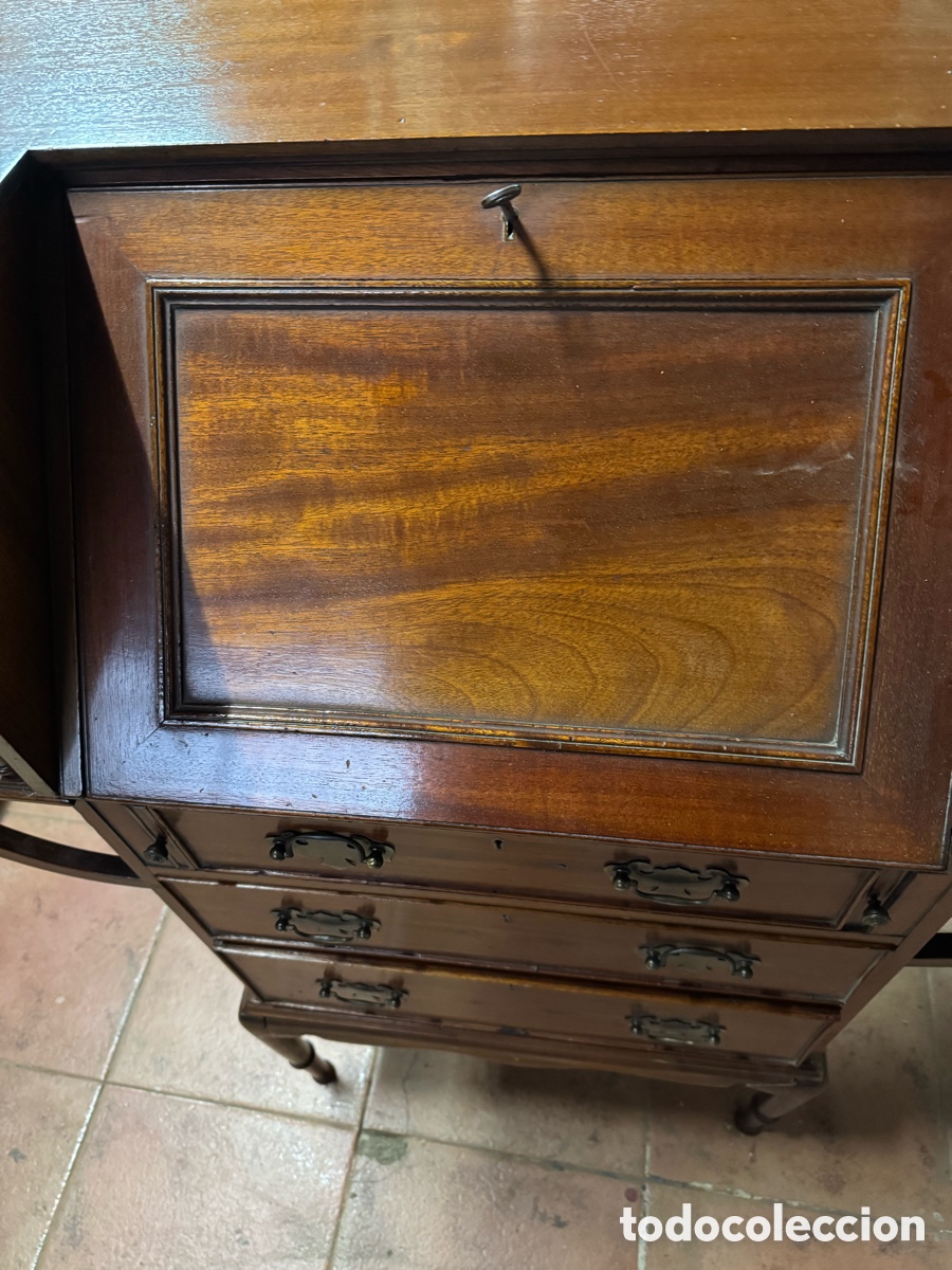 Antig&uuml;edades: Bureau escritorio en caoba - Foto 2