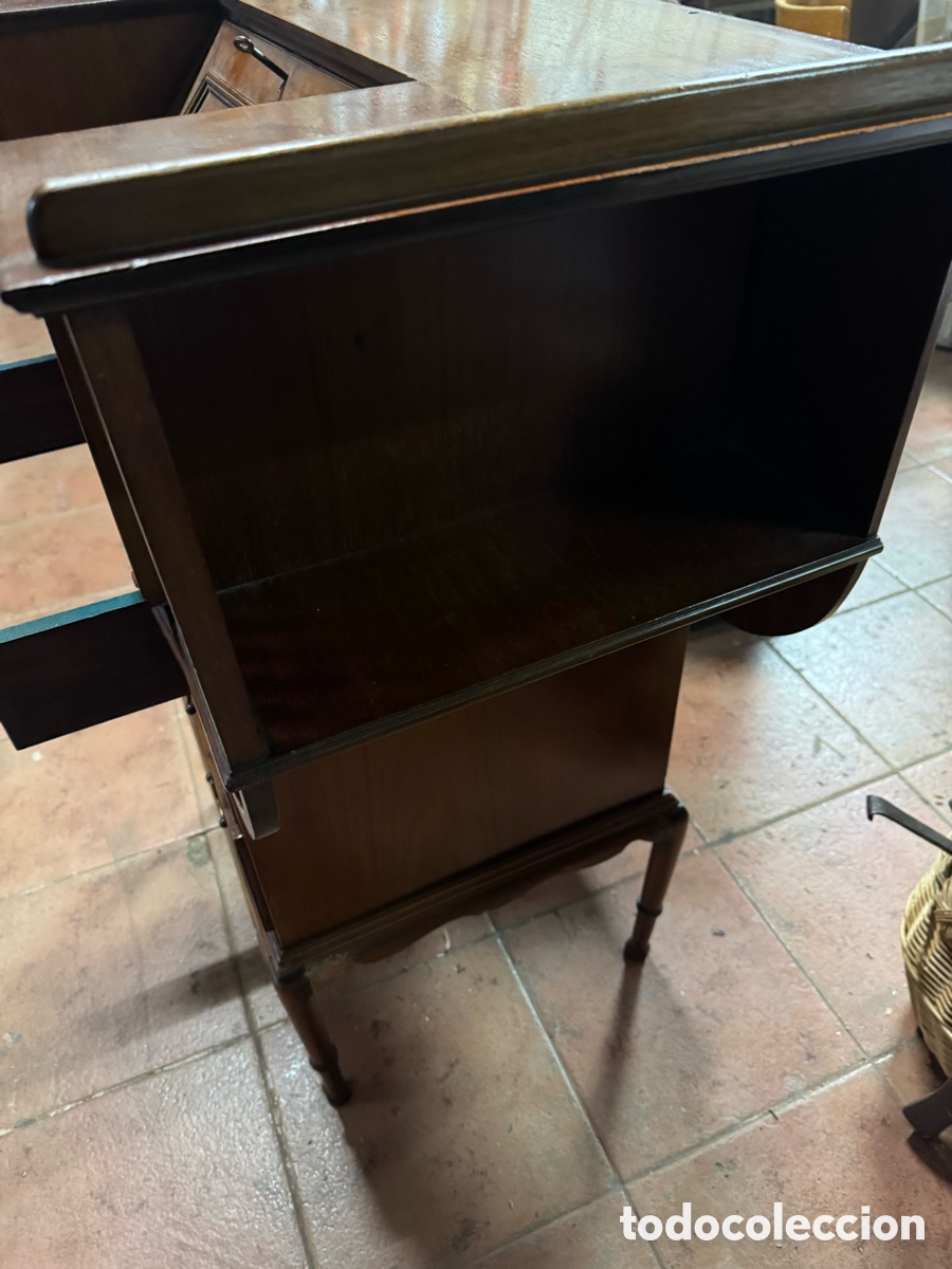 Antig&uuml;edades: Bureau escritorio en caoba - Foto 7