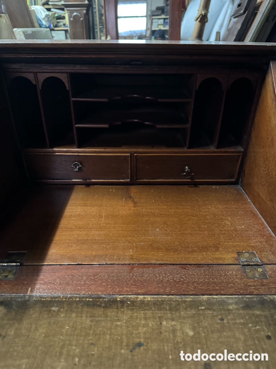 Antig&uuml;edades: Bureau escritorio en caoba - Foto 12