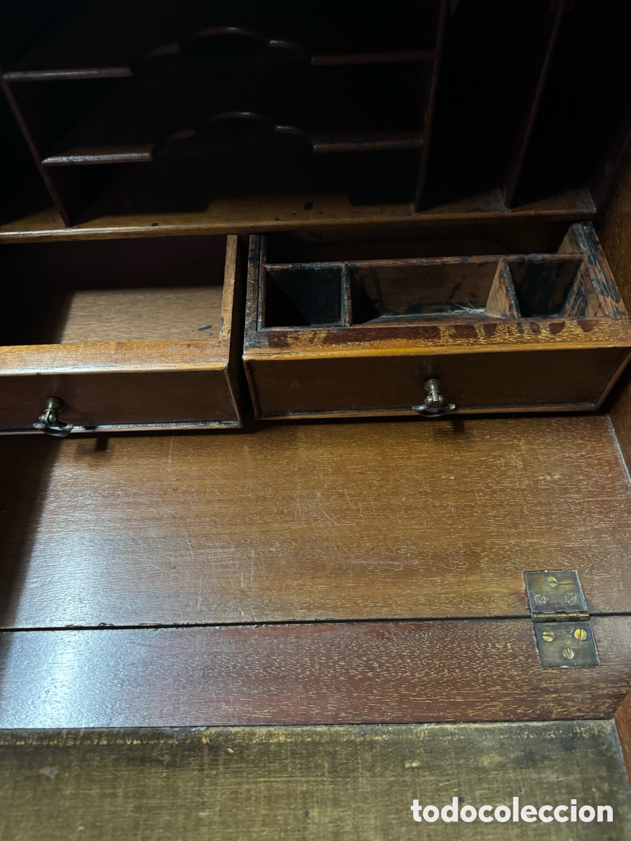 Antig&uuml;edades: Bureau escritorio en caoba - Foto 13