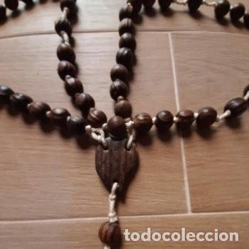 Antig&uuml;edades: ROSARIO DE MADERA DE 78 CM - Foto 3