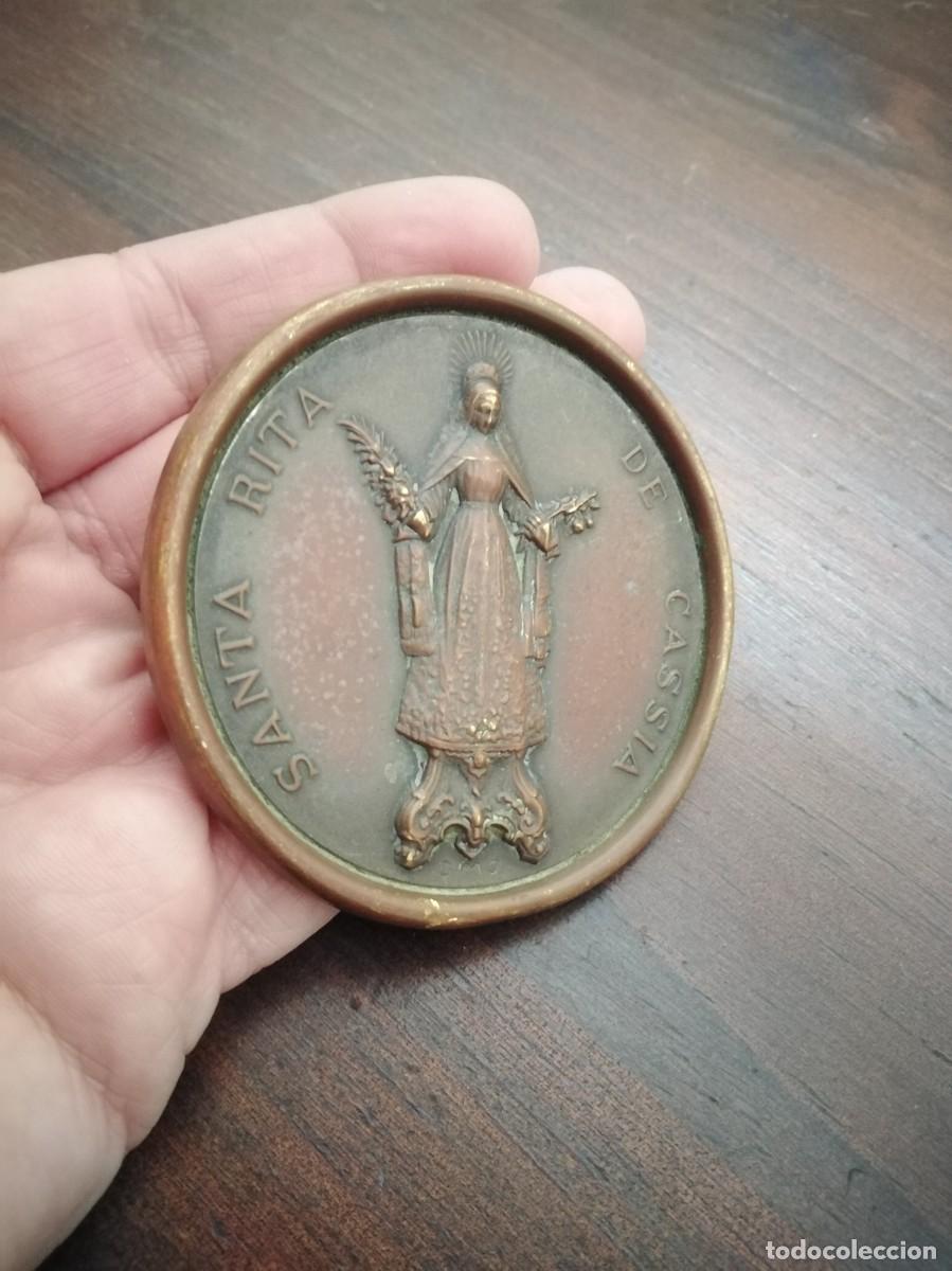 Antig&uuml;edades: Placa de Santa Rita de Cassia. - Foto 4