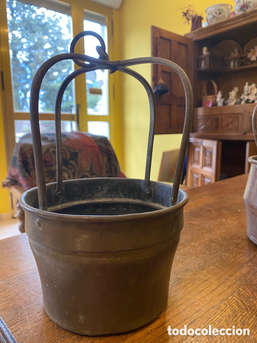 Antig&uuml;edades: Puchero antiguo cobre - Foto 1